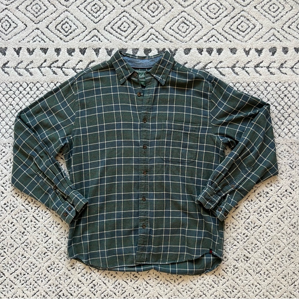 SOLD ON DEPOP: Vintage Woolrich Plaid Flannel